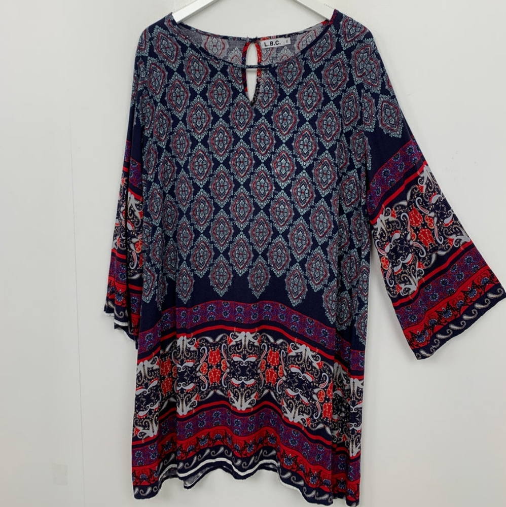 Umgee Printed Tunic Dress